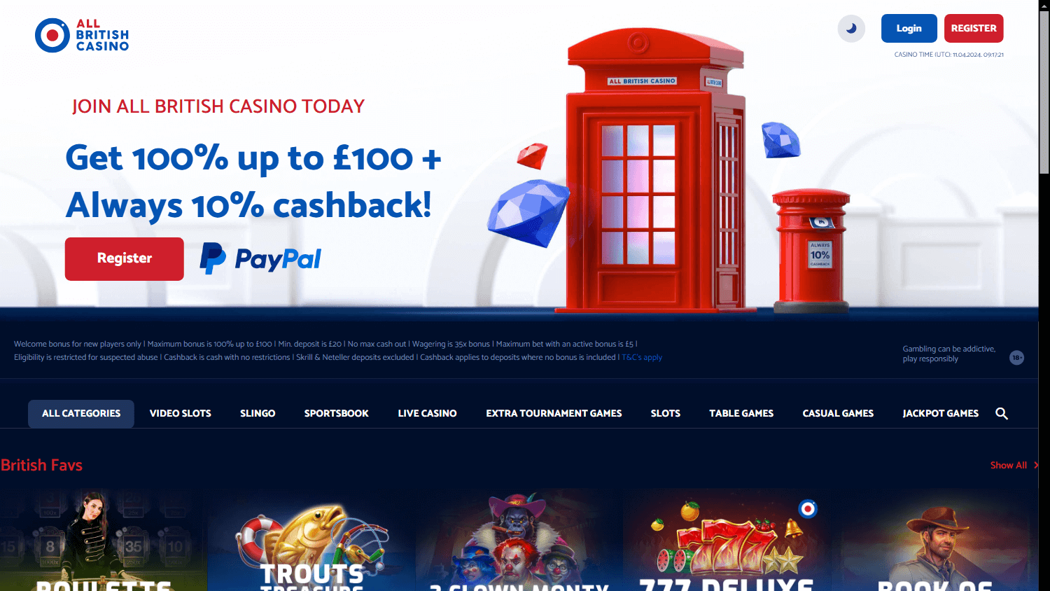 All British Casino Desktop screenshot